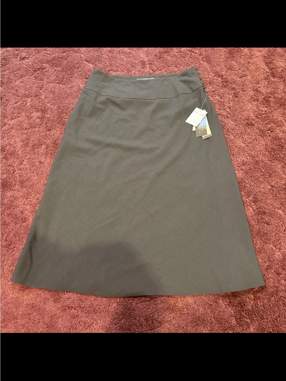 Josephine Chaus Olive Green Maxi A-Line Skirt